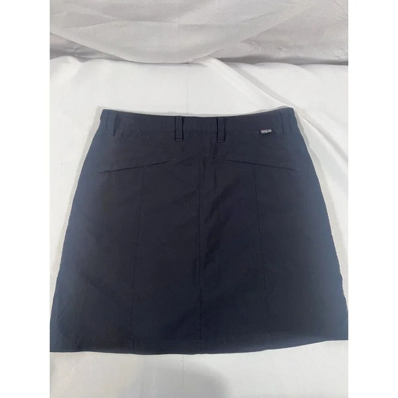 Patagonia Women Size 10 Skort Mini Skirt Shorts Liner Black Athletic Tennis - Picture 4 of 8